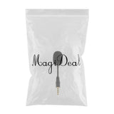 Max 3.5mm Black Stereo Mini USB Mic Microphone  3.5mm 4 Pole Pin Straight Head