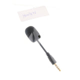 Max 3.5mm Black Stereo Mini USB Mic Microphone  3.5mm 4 Pole Pin Straight Head
