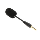 Max 3.5mm Black Stereo Mini USB Mic Microphone  3.5mm 4 Pole Pin Straight Head