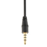 Max 3.5mm Black Stereo Mini USB Mic Microphone  3.5mm 4 Pole Pin Straight Head