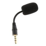 Max 3.5mm Black Stereo Mini USB Mic Microphone  3.5mm 4 Pole Pin Straight Head