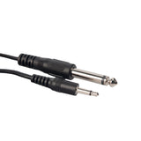 Max 6.35mm Male to 3.5mm Male Stereo Audio Cable for Electric Violin Cello Parts