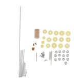 Max Maxb Flute Repair Tool Kit Flute Shaft Bar Rollers Screws Glues Cork Pad