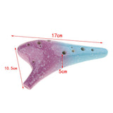 Max Maxb Handcrafted 12 Holes Ceramic AC Ocarina Wind Instrument A