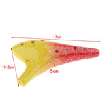 Max Maxb Handcrafted 12 Holes Ceramic AC Ocarina Wind Instrument C