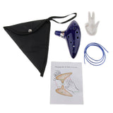 Max Maxb 12 Holes Ceramic AC Ocarina with Stand Holder