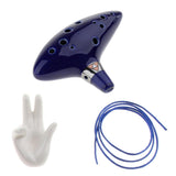 Max Maxb 12 Holes Ceramic AC Ocarina with Stand Holder
