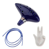 Max Maxb 12 Holes Ceramic AC Ocarina with Stand Holder