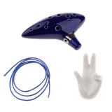 Max Maxb 12 Holes Ceramic AC Ocarina with Stand Holder