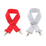 Max Maxb Adjustable Snare Drum Strap Belt With Metal Hook for Snare Drum Accessories White