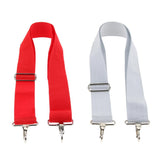 Max Maxb Adjustable Snare Drum Strap Belt With Metal Hook for Snare Drum Accessories White