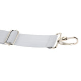Max Maxb Adjustable Snare Drum Strap Belt With Metal Hook for Snare Drum Accessories White
