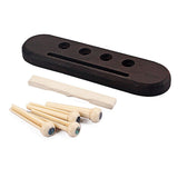 Max Maxb 4 String Rosewood Ukulele Guitar Bridge with Saddle Nut Set for Ukulele