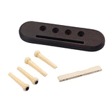 Max Maxb 4 String Rosewood Ukulele Guitar Bridge with Saddle Nut Set for Ukulele