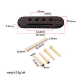 Max Maxb 4 String Rosewood Ukulele Guitar Bridge with Saddle Nut Set for Ukulele