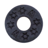 Max Maxb 10 Pieces Guitar Strap Block Rubber Safety Strap Lock Washer Gasket Black