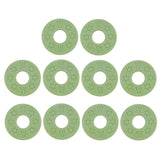 Max Maxb 10 Pieces Guitar Strap Block Rubber Safety Strap Lock Washer Gasket Green