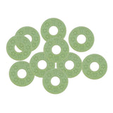 Max Maxb 10 Pieces Guitar Strap Block Rubber Safety Strap Lock Washer Gasket Green