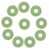 Max Maxb 10 Pieces Guitar Strap Block Rubber Safety Strap Lock Washer Gasket Green