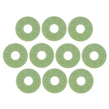 Max Maxb 10 Pieces Guitar Strap Block Rubber Safety Strap Lock Washer Gasket Green