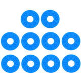 Max Maxb 10 Pieces Guitar Strap Block Rubber Safety Strap Lock Washer Gasket Blue