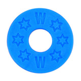 Max Maxb 10 Pieces Guitar Strap Block Rubber Safety Strap Lock Washer Gasket Blue