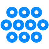 Max Maxb 10 Pieces Guitar Strap Block Rubber Safety Strap Lock Washer Gasket Blue