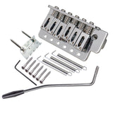 Max Maxb Silver 6 String Left Handed Guitar Tremolo Bridge Assembly for ST SQ Guitar