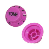 Max Maxb 3pcs Bell Style Guitar Speed Knobs 1 Volume&2 Tone for ST SQ Guitar Purple