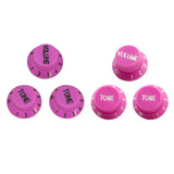 Max Maxb 3pcs Bell Style Guitar Speed Knobs 1 Volume&2 Tone for ST SQ Guitar Purple