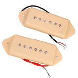 Max Soapbar P90 Guitar Pickup Neck&Bridge for LP EPI Guitar Replacement Cream