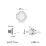 Max Maxb Prewired Piezo Pickup with 27mm Piezo Disc for Guitar Mandolin Ukulele