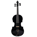 Maxbell Full 4/4 Size Ebony Fitted Violin with Case Bow Rosin for Students Beginners