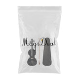 Maxbell Full 4/4 Size Ebony Fitted Violin with Case Bow Rosin for Students Beginners