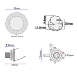 Maxbell 1 Piece Guitar Pickup Piezo Transducer for Mandolin Banjo Box Guitar Parts