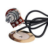 Maxbell Prewired Guitar Pickup Piezo Transducer Amplifier B500K Potentiometer