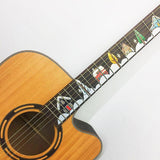 Max Removable Guitar Fingerboard Note Sticker for Folk Electric Guitar Part