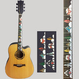 Max Removable Guitar Fingerboard Note Sticker for Folk Electric Guitar Part