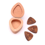 Max Guitar Pick Plectrum Wooden Box Musical Parts for Guitar Lover Note B