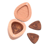 Max Guitar Pick Plectrum Wooden Box Musical Parts for Guitar Lover Note B