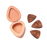 Max Guitar Pick Plectrum Wooden Box Musical Parts for Guitar Lover Note B