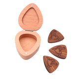 Max Guitar Pick Plectrum Wooden Box Musical Parts for Guitar Lover Note B