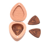 Max Guitar Pick Plectrum Wooden Box Musical Parts for Guitar Lover Note B