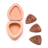 Max Guitar Pick Plectrum Wooden Box Musical Parts for Guitar Lover Note B