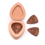 Max Guitar Pick Plectrum Wooden Box Musical Parts for Guitar Lover Note B