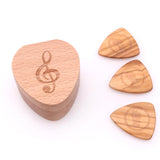 Max Guitar Pick Plectrum Wooden Box Musical Parts for Guitar Lover Headstock