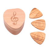 Max Guitar Pick Plectrum Wooden Box Musical Parts for Guitar Lover Headstock