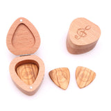 Max Guitar Pick Plectrum Wooden Box Musical Parts for Guitar Lover Headstock