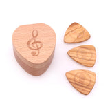 Max Guitar Pick Plectrum Wooden Box Musical Parts for Guitar Lover Headstock