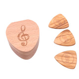 Max Guitar Pick Plectrum Wooden Box Musical Parts for Guitar Lover Headstock